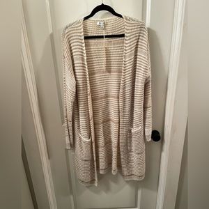 She + Sky Cardigan Sweater new